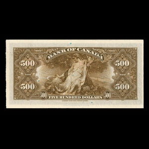 Canada, Bank of Canada, 500 dollars : 1935