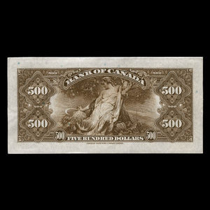 Canada, Bank of Canada, 500 dollars : 1935