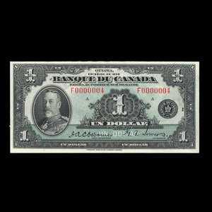 Canada, Bank of Canada, 1 dollar : 1935