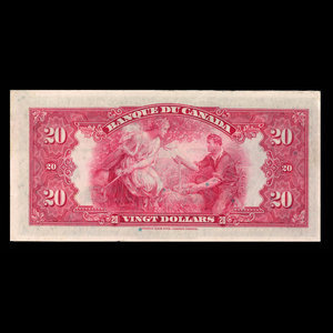 Canada, Bank of Canada, 20 dollars : 1935