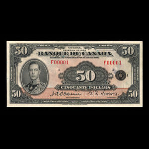 Canada, Bank of Canada, 50 dollars : 1935