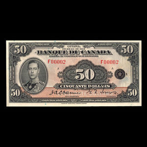 Canada, Bank of Canada, 50 dollars : 1935