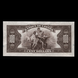 Canada, Bank of Canada, 100 dollars : 1935