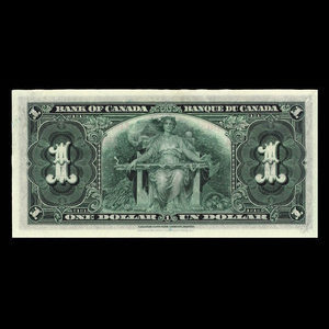 Canada, Bank of Canada, 1 dollar : January 2, 1937