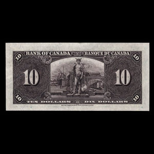 Canada, Bank of Canada, 10 dollars : January 2, 1937