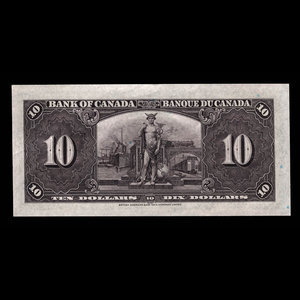 Canada, Bank of Canada, 10 dollars : January 2, 1937