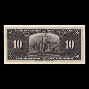 Canada, Bank of Canada, 10 dollars : January 2, 1937