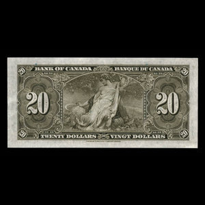 Canada, Bank of Canada, 20 dollars : January 2, 1937