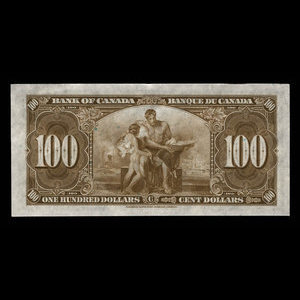 Canada, Bank of Canada, 100 dollars : January 2, 1937