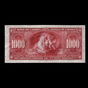 Canada, Bank of Canada, 1,000 dollars : January 2, 1937