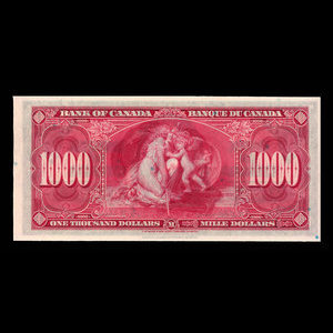 Canada, Bank of Canada, 1,000 dollars : January 2, 1937