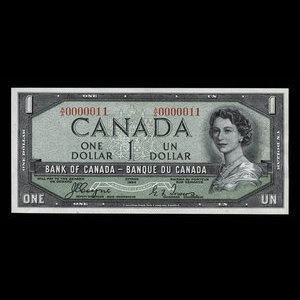 Canada, Bank of Canada, 1 dollar : 1954