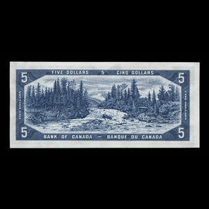 Canada, Bank of Canada, 5 dollars : 1954