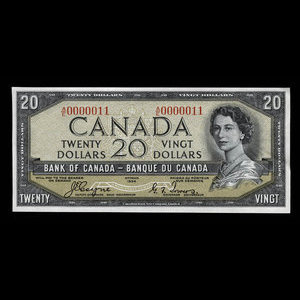 Canada, Bank of Canada, 20 dollars : 1954