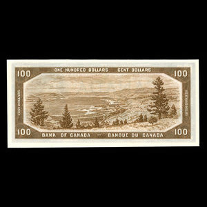 Canada, Bank of Canada, 100 dollars : 1954