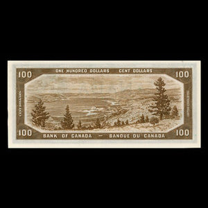 Canada, Bank of Canada, 100 dollars : 1954