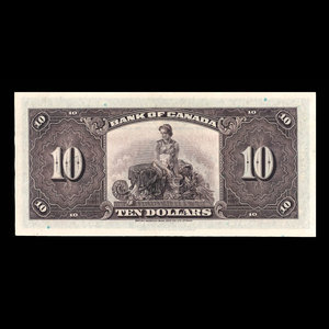 Canada, Bank of Canada, 10 dollars : 1935