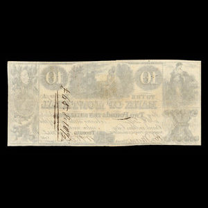 Canada, Bank of Montreal, 10 dollars : August 2, 1842