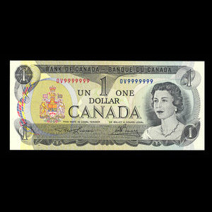 Canada, Bank of Canada, 1 dollar : 1973