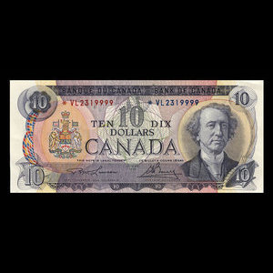 Canada, Bank of Canada, 10 dollars : 1971