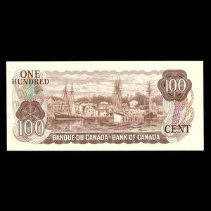 Canada, Bank of Canada, 100 dollars : 1975