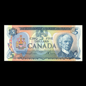 Canada, Bank of Canada, 5 dollars : 1979