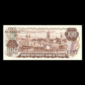 Canada, Bank of Canada, 100 dollars : 1975