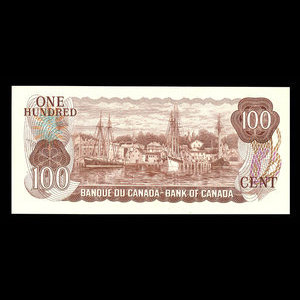 Canada, Bank of Canada, 100 dollars : 1975