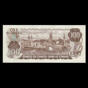 Canada, Bank of Canada, 100 dollars : 1975