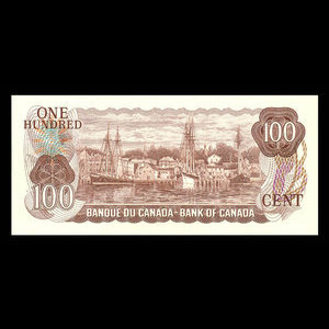 Canada, Bank of Canada, 100 dollars : 1975