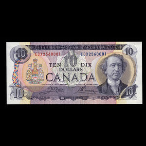 Canada, Bank of Canada, 10 dollars : 1971