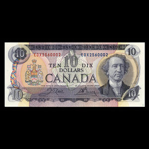 Canada, Bank of Canada, 10 dollars : 1971