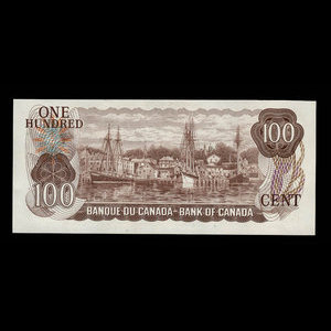 Canada, Bank of Canada, 100 dollars : 1975