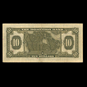 Canada, Dominion Bank, 10 dollars : January 3, 1938