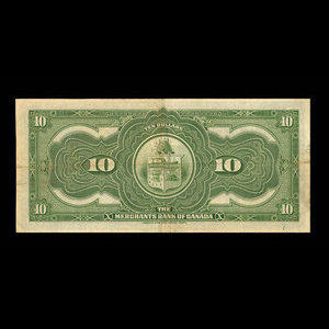 Canada, Merchants Bank of Canada (The), 10 dollars : January 3, 1917