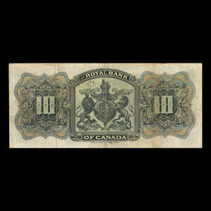 Canada, Royal Bank of Canada, 10 dollars : January 2, 1909