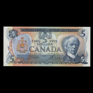 Canada, Bank of Canada, 5 dollars : 1979