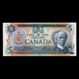 Canada, Bank of Canada, 5 dollars : 1979