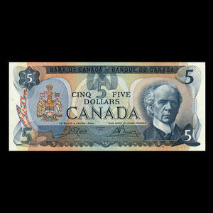 Canada, Bank of Canada, 5 dollars : 1979