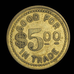 Canada, Taylor Drury Pedlar & Company Limited, 5 dollars : 1940