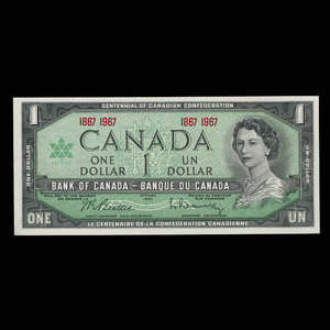 Canada, Bank of Canada, 1 dollar : 1967