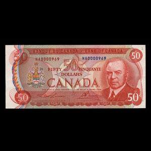 Canada, Bank of Canada, 50 dollars : 1975