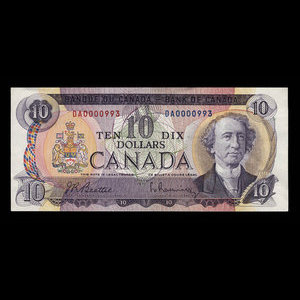 Canada, Bank of Canada, 10 dollars : 1971