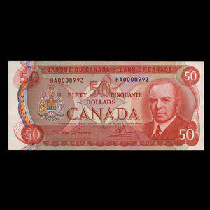 Canada, Bank of Canada, 50 dollars : 1975