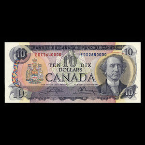 Canada, Bank of Canada, 10 dollars : 1971