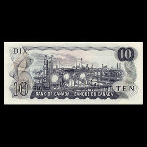 Canada, Bank of Canada, 10 dollars : 1971