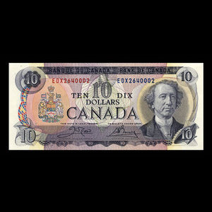 Canada, Bank of Canada, 10 dollars : 1971