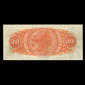 Canada, Bank of Toronto (The), 20 dollars : February 1, 1923