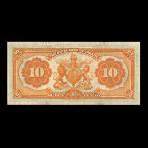 Canada, Royal Bank of Canada, 10 dollars : January 3, 1927