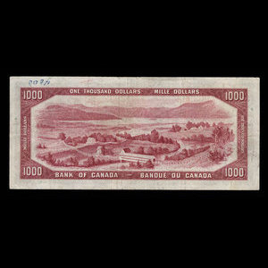 Canada, Bank of Canada, 1,000 dollars : 1954